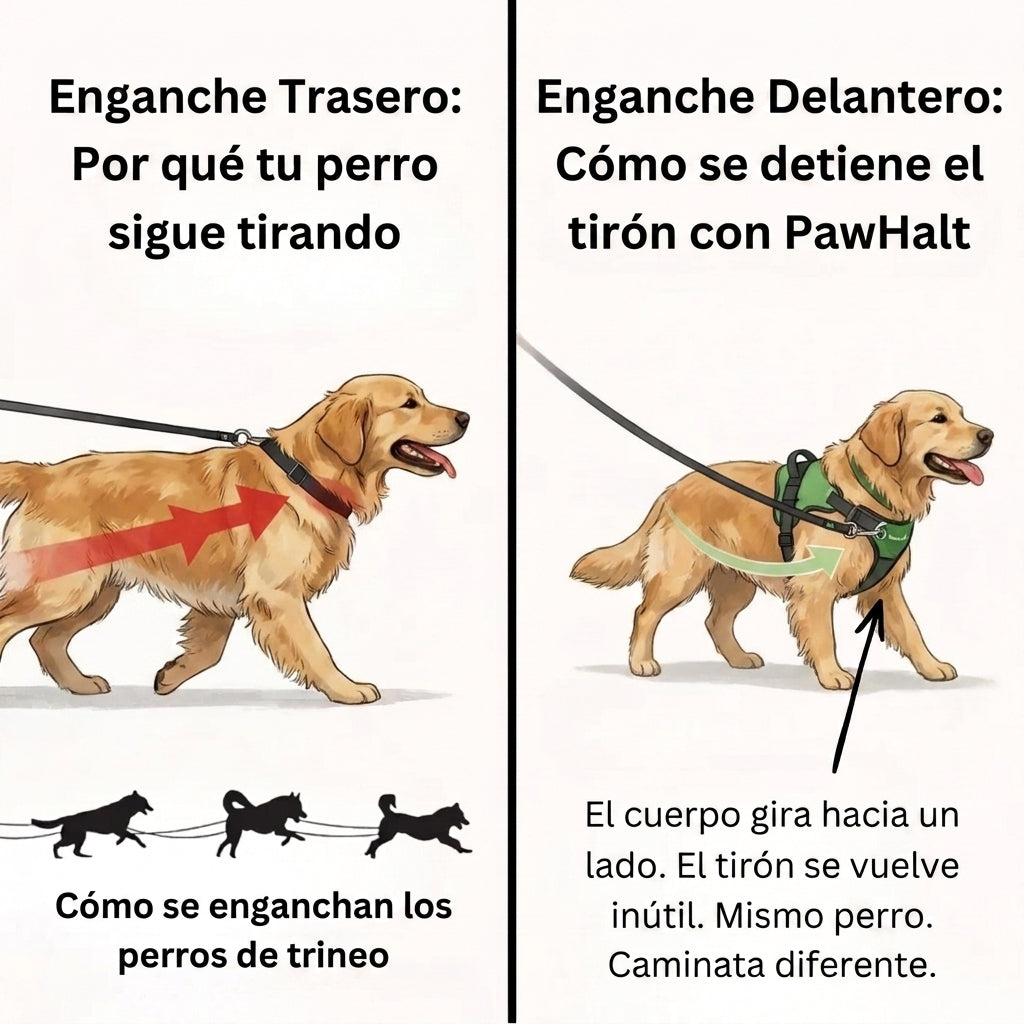 Arnés anti tirones para perros - Camina sin que te arrastre
